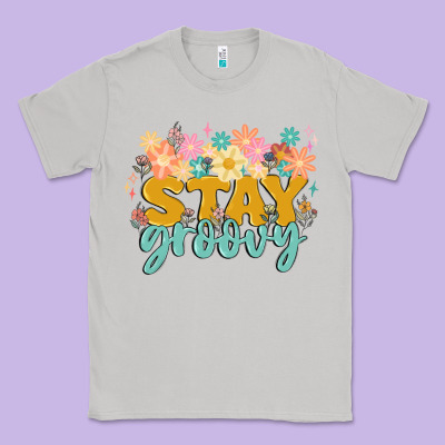 Stay Groovy Classic Tee Designed By Maliassmallbusiness