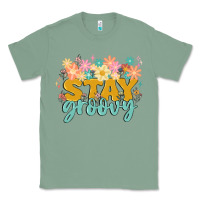 Sage stay groovy Classic Tee - MaliasSmallBusiness