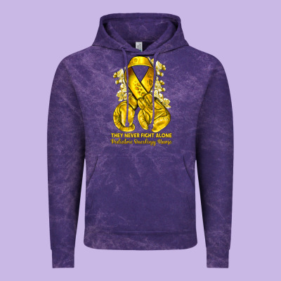 They Never Fight Alone Yellow Ribbon With Boxing G Vintage Hoodie Designed By Nancycooperartshop