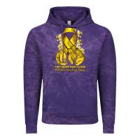 Cloud Purple they never fight alone yellow ribbon with boxing g Vintage Hoodie - NancyCooperArtShop