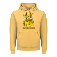 Vintage Mustard they never fight alone yellow ribbon with boxing g Vintage Hoodie - NancyCooperArtShop