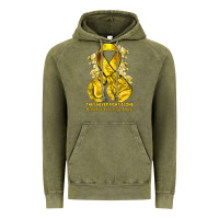 Vintage Olive they never fight alone yellow ribbon with boxing g Vintage Hoodie - NancyCooperArtShop