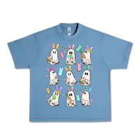 Pebble Blue bunny ghost Urban Heavy Tee - MaliasSmallBusiness