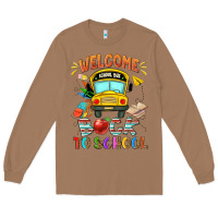 Toasted Coconut welcome back to school with school bus Long Sleeve Tee - NancyCooperArtShop