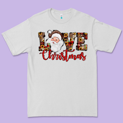 Love Christmas Santa Premium Tee Designed By Jahusdesignshop