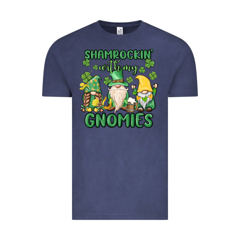 Shamrock With My Gnomies Vintage Tee by MaliasSmallBusiness | Teevron