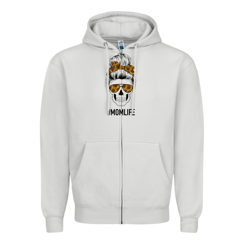 Sunflower Mom Skull Zipper Hoodie by Bettercallsaul | Teevron