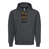 Smoke Sunflower Mom Skull Zipper Hoodie - Bettercallsaul