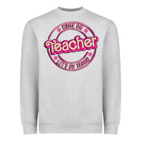 Heather Grey come on teacher let's go teach Heavyweight Sweatshirt - MaliasSmallBusiness