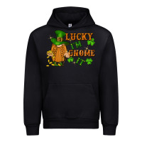 Black lucky i'm gnome it St. Patricks Day Urban Hoodie - FaDigitalArtStudio