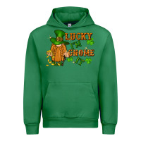Emerald lucky i'm gnome it St. Patricks Day Urban Hoodie - FaDigitalArtStudio