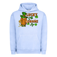 Pigment Grape Ice lucky i'm gnome it St. Patricks Day Urban Hoodie - FaDigitalArtStudio