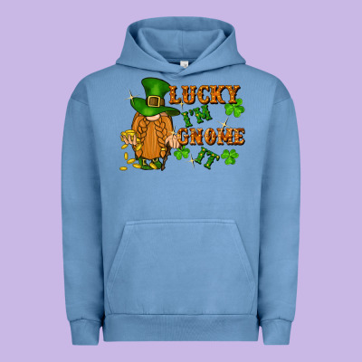 Lucky I'm Gnome It St. Patricks Day Urban Hoodie Designed By Fadigitalartstudio
