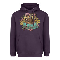 Plum Southern Nana western flowers Heavyweight Hoodie - HowdyJamesFarm
