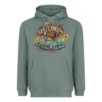 Sage Southern Nana western flowers Heavyweight Hoodie - HowdyJamesFarm