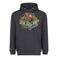 Smoke Southern Nana western flowers Heavyweight Hoodie - HowdyJamesFarm
