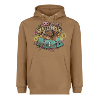 Toasted Coconut Southern Nana western flowers Heavyweight Hoodie - HowdyJamesFarm