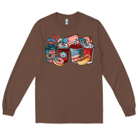 Chestnut 4th of july coffee cups Long Sleeve Tee - NancyCooperArtShop