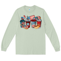 Matcha 4th of july coffee cups Long Sleeve Tee - NancyCooperArtShop