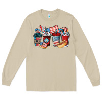 Mushroom 4th of july coffee cups Long Sleeve Tee - NancyCooperArtShop