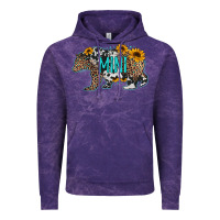 Cloud Purple baby bear mini sunflowers leopard cowhide mother's day Vintage Hoodie - Jasminsmagicworld