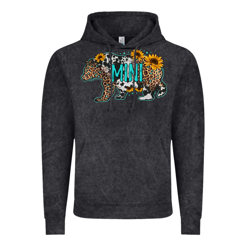 Baby Bear Mini Sunflowers Leopard Cowhide Mother's Day Vintage Hoodie by Jasminsmagicworld | Teevron