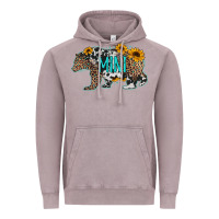 Vintage Zinc baby bear mini sunflowers leopard cowhide mother's day Vintage Hoodie - Jasminsmagicworld
