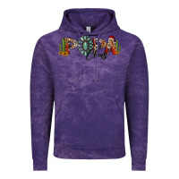 Cloud Purple western christmas papa claus sunflowers and cactus Vintage Hoodie - Jasminsmagicworld