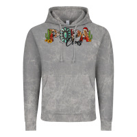 Cloud Rock western christmas papa claus sunflowers and cactus Vintage Hoodie - Jasminsmagicworld