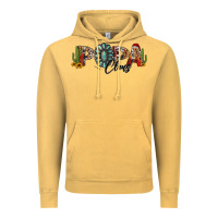 Vintage Mustard western christmas papa claus sunflowers and cactus Vintage Hoodie - Jasminsmagicworld