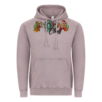 Vintage Zinc western christmas papa claus sunflowers and cactus Vintage Hoodie - Jasminsmagicworld
