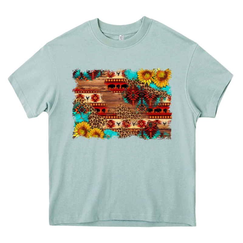 Aztec And Leopard Background Heavy Core Tee by HRA Design Shop | Teevron