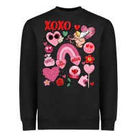 Black cute valentines day Heavyweight Sweatshirt - MaliasSmallBusiness