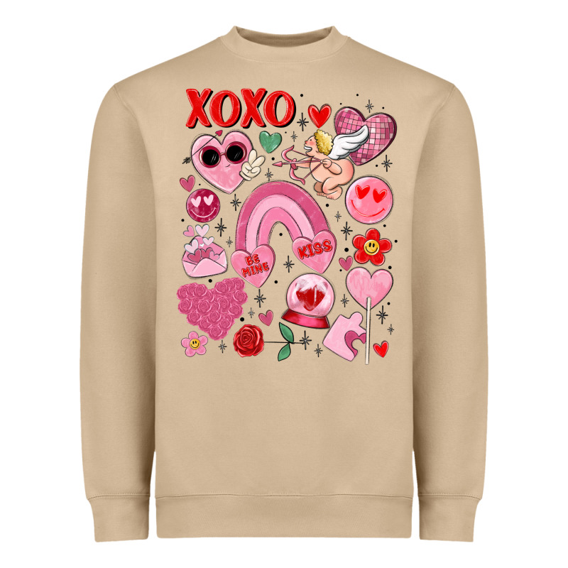 Cute Valentines Day Heavyweight Sweatshirt by MaliasSmallBusiness | Teevron