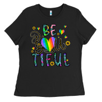 Black be you tiful Ladies Tee - CowhideDigitalArt