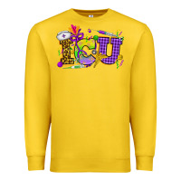 Lemon Mardi Gras ICU Nurse Premium Sweatshirt - HowdyJamesFarm