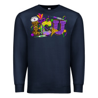 Navy Mardi Gras ICU Nurse Premium Sweatshirt - HowdyJamesFarm