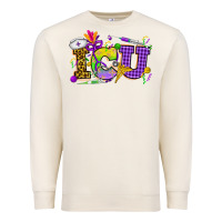 Sandshell Mardi Gras ICU Nurse Premium Sweatshirt - HowdyJamesFarm