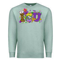 Seafoam Mardi Gras ICU Nurse Premium Sweatshirt - HowdyJamesFarm