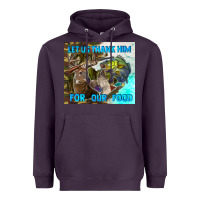 Plum let us thank hım for our food Heavyweight Hoodie - TumblerDesignByShophia
