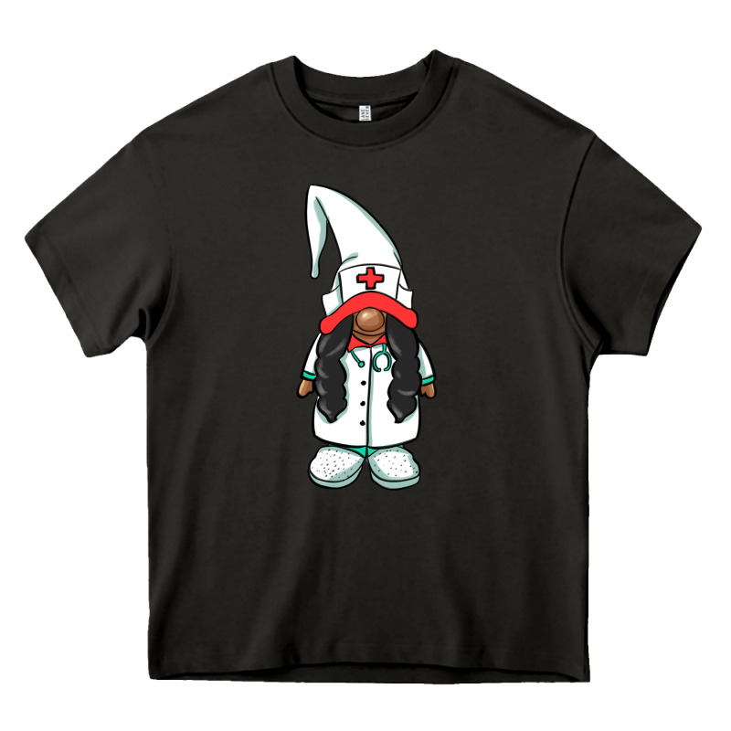 African American Nurse Gnome Heavy Core Tee by BarkalooDesign | Teevron