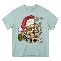 Arona festive af christmas skull Heavy Core Tee - FaDigitalArtStudio