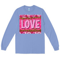 Colony Blue love valentines day Long Sleeve Tee - NancyCooperArtShop