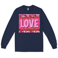 Navy love valentines day Long Sleeve Tee - NancyCooperArtShop