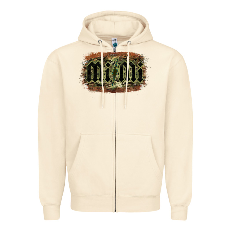Camouflage Patterned Mimi Tried Zipper Hoodie by Bettercallsaul | Teevron