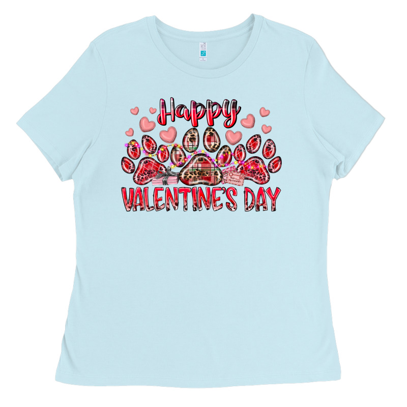 Happy Valentines Day Dog Pet Ladies Tee by RacoonDesign | Teevron