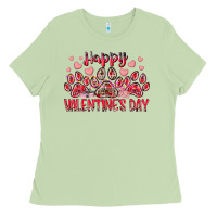 Matcha happy valentines day dog pet Ladies Tee - RacoonDesign
