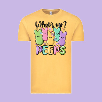 What's Up Peeps Vintage Tee Designed By Maliassmallbusiness