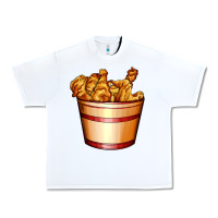 White nugget and nuggets basket Urban Heavy Tee - AdoDesignShop