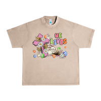 French Oak he lives with bunnys and eggs Urban Heavy Tee - MaliasSmallBusiness